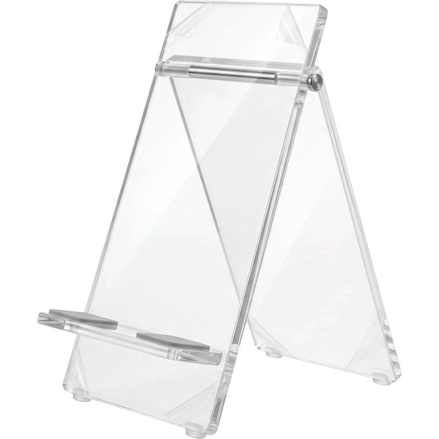 Hjfwk Clear Acrylic Dual-Panel Easel Phone Stand 17 cm