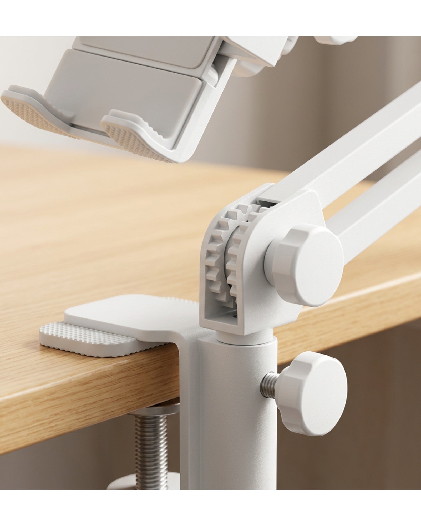 Hjfwk Three-Joint Desk-Clamp Phone Holder Graphite 65 cm - Detail view